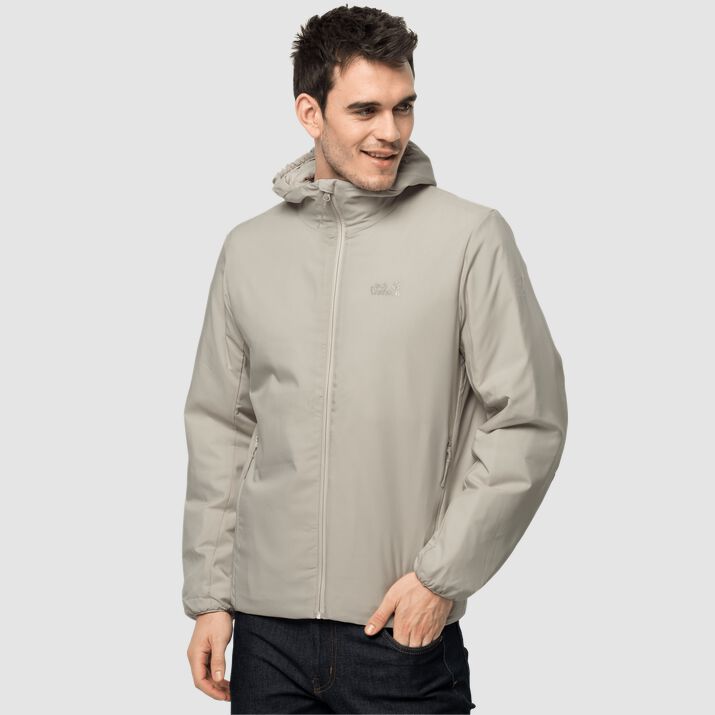 Chamarra Cortavientos Jack Wolfskin Jwp Atmos Hombre Grises Mexico-8263451